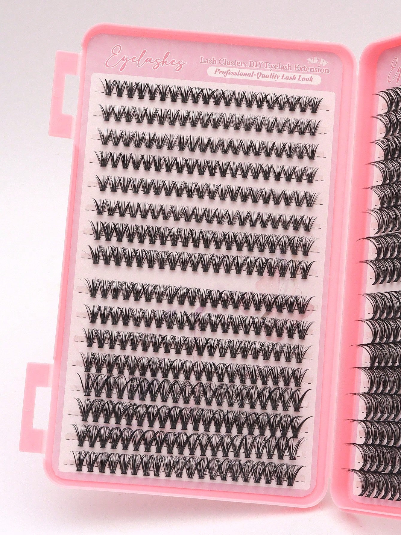 640 pièces Extensions de cils individuelles, Frisure D 30D 8-16mm