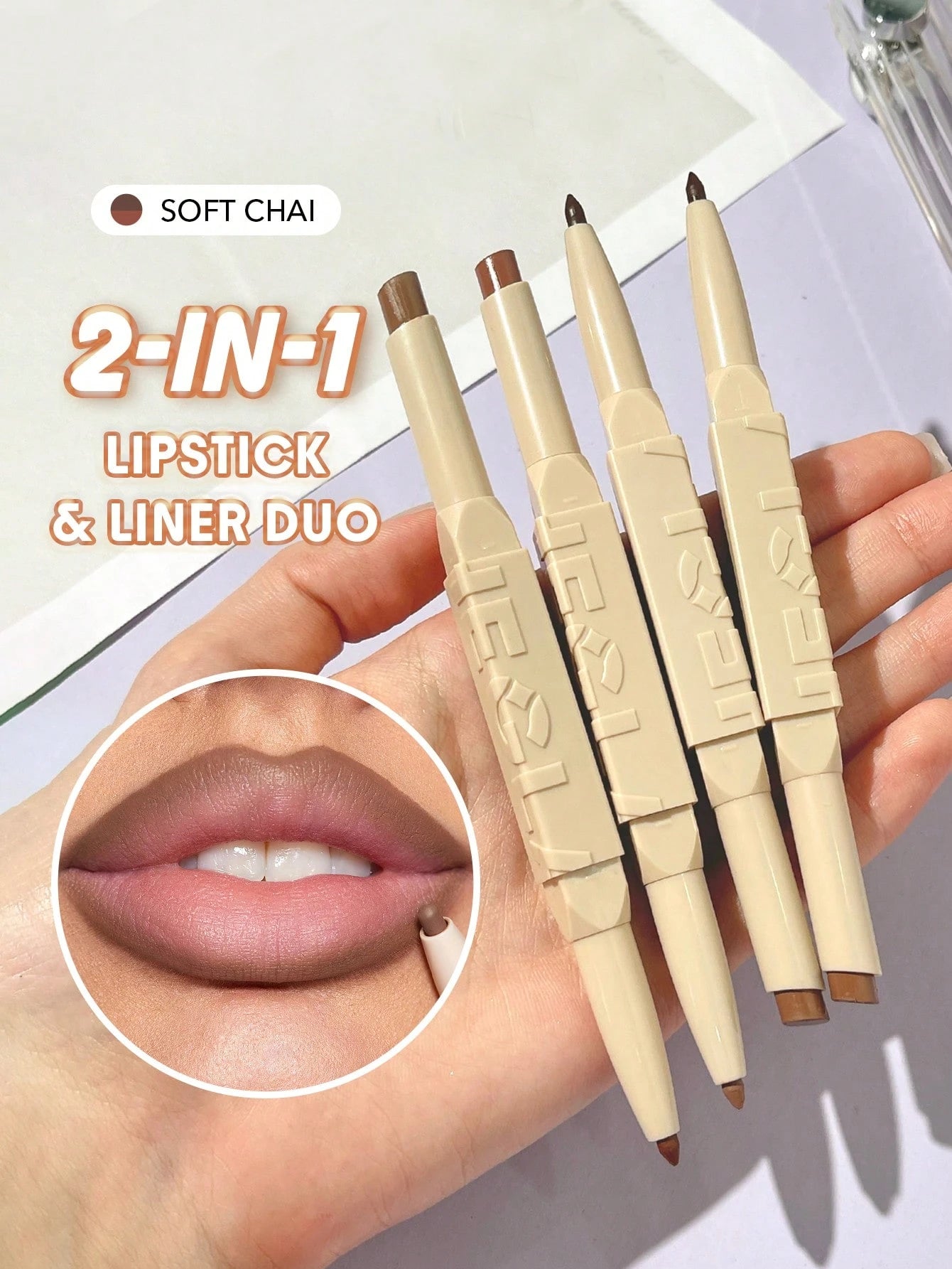 SHEGLAM Glam 101 Duo Rouge à LèVres Et Crayon à LèVres 2-En-1