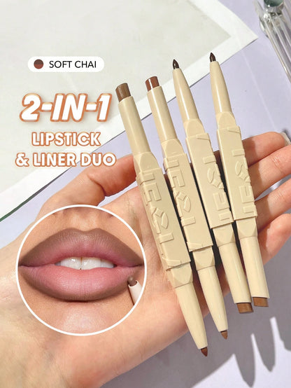 SHEGLAM Glam 101 Duo Rouge à LèVres Et Crayon à LèVres 2-En-1