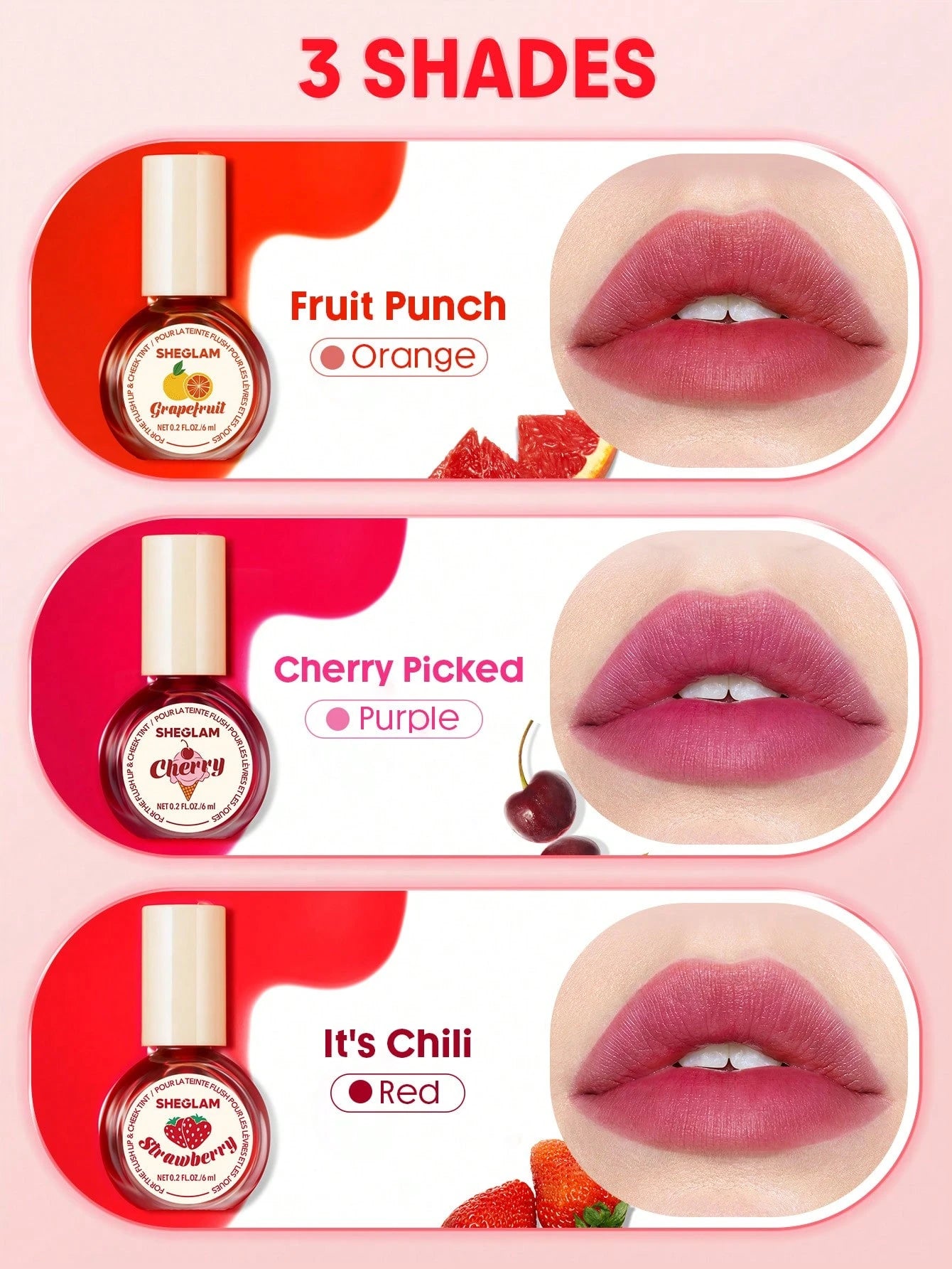 SHEGLAM Para El Tinte De Labios Y Mejillas Con Rubor