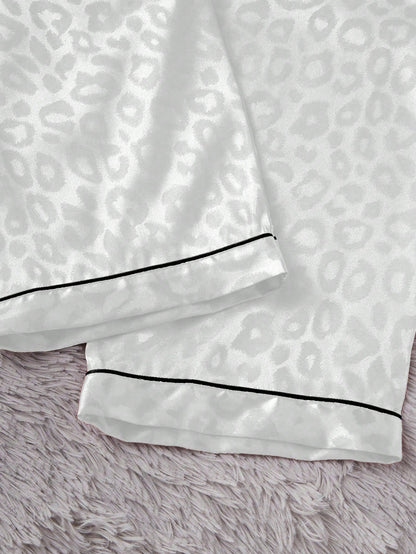 SHEIN Conjunto de pijama de 3 piezas de mujer con pantalón largo y pantalón corto