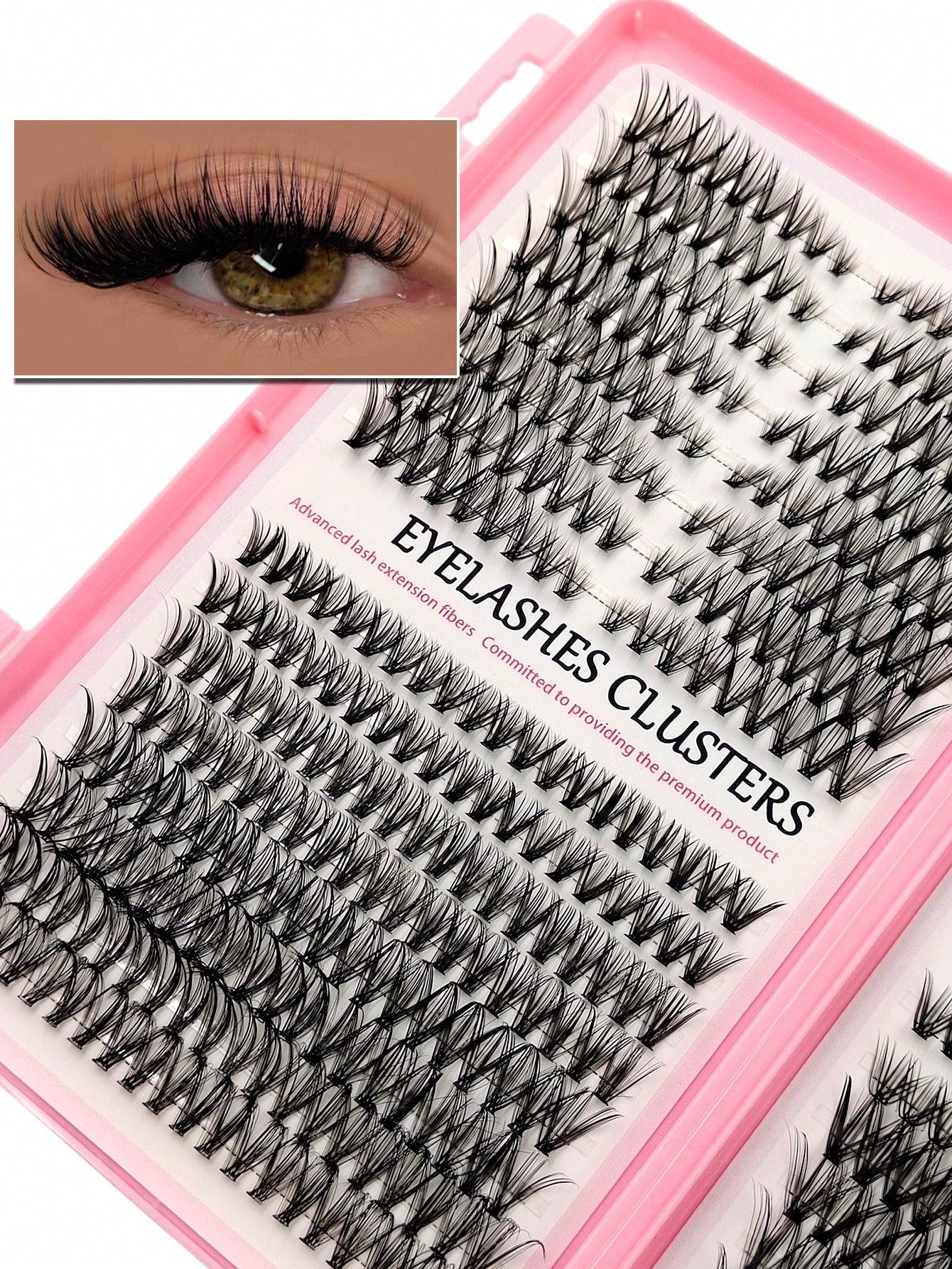 Sibeuna 608PCS Juego de Pestañas Postizas 30D+40D Rizo D Natural