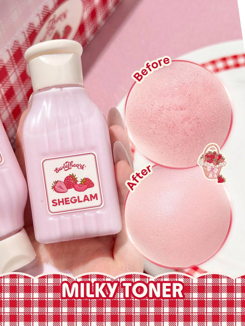 SHEGLAM Sweetheart Collection Pink Whip Bifida Ferment 30% Tónico Lechoso Marca de Belleza Cosmética Maquillaje para Mujeres y Niñas