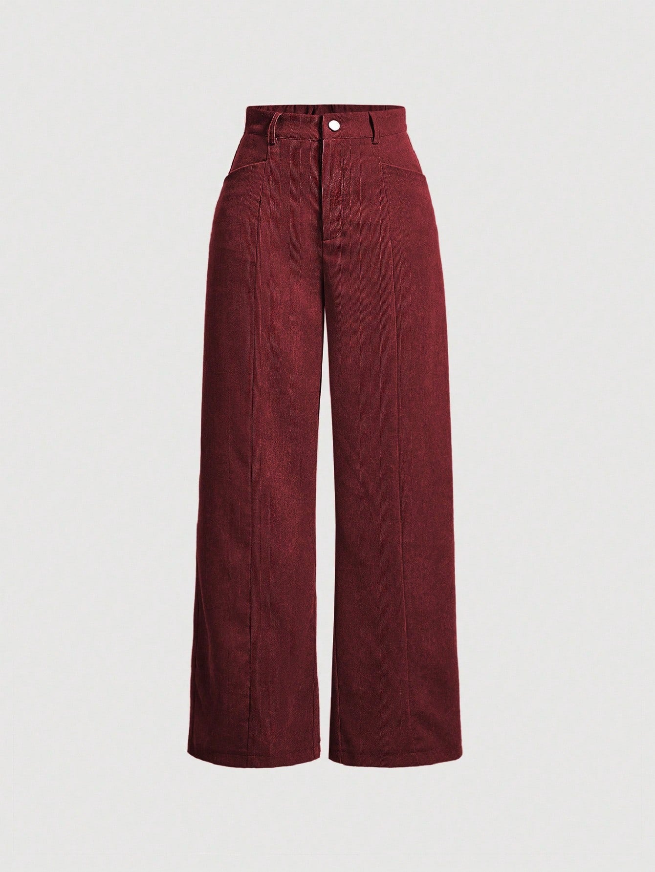 SHEIN MOD Pantalon droit de couleur unie décontracté pour femmes, automne