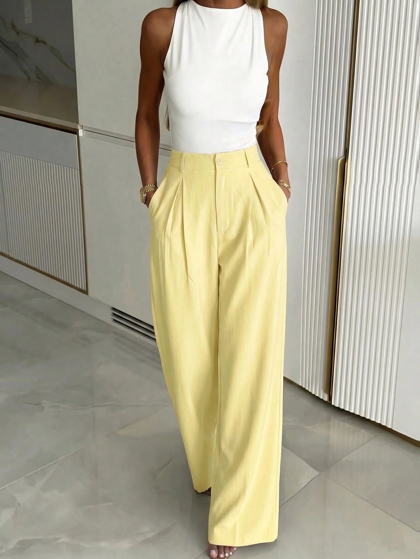 Pantalon large décontracté pour femmes