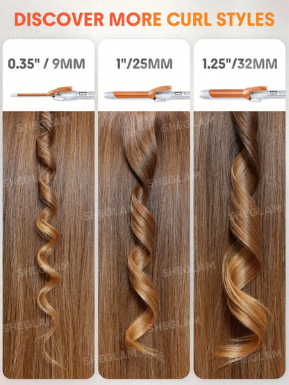 SHEGLAM HAIR Fer à boucler It-Curl, 32 mm, fer à boucler en céramique, écran LED