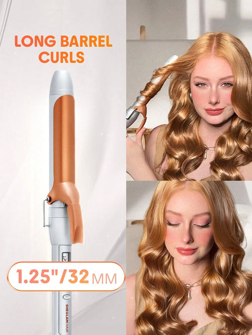 SHEGLAM HAIR Fer à boucler It-Curl, 32 mm, fer à boucler en céramique, écran LED