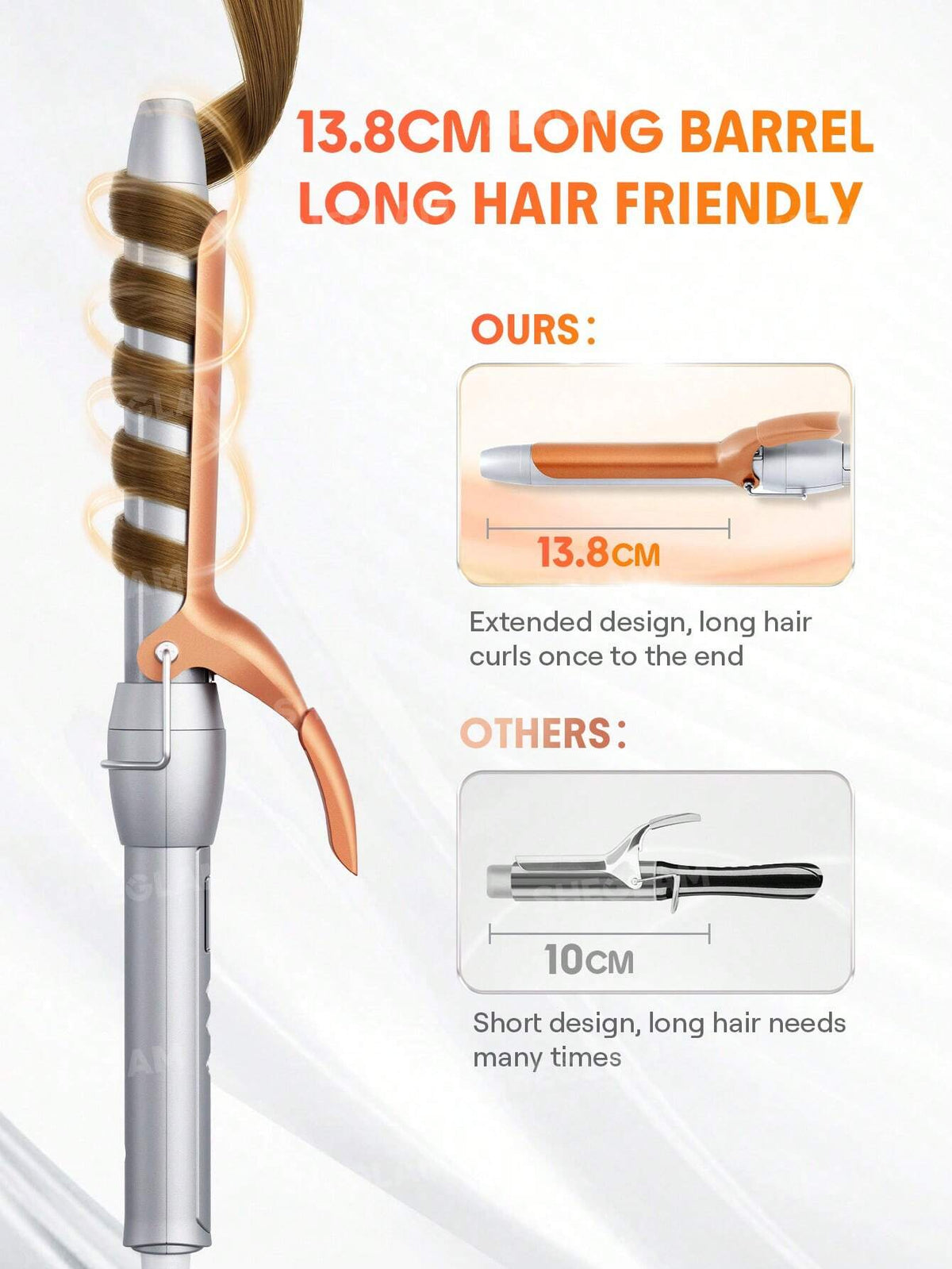 SHEGLAM HAIR Fer à boucler It-Curl, 32 mm, fer à boucler en céramique, écran LED
