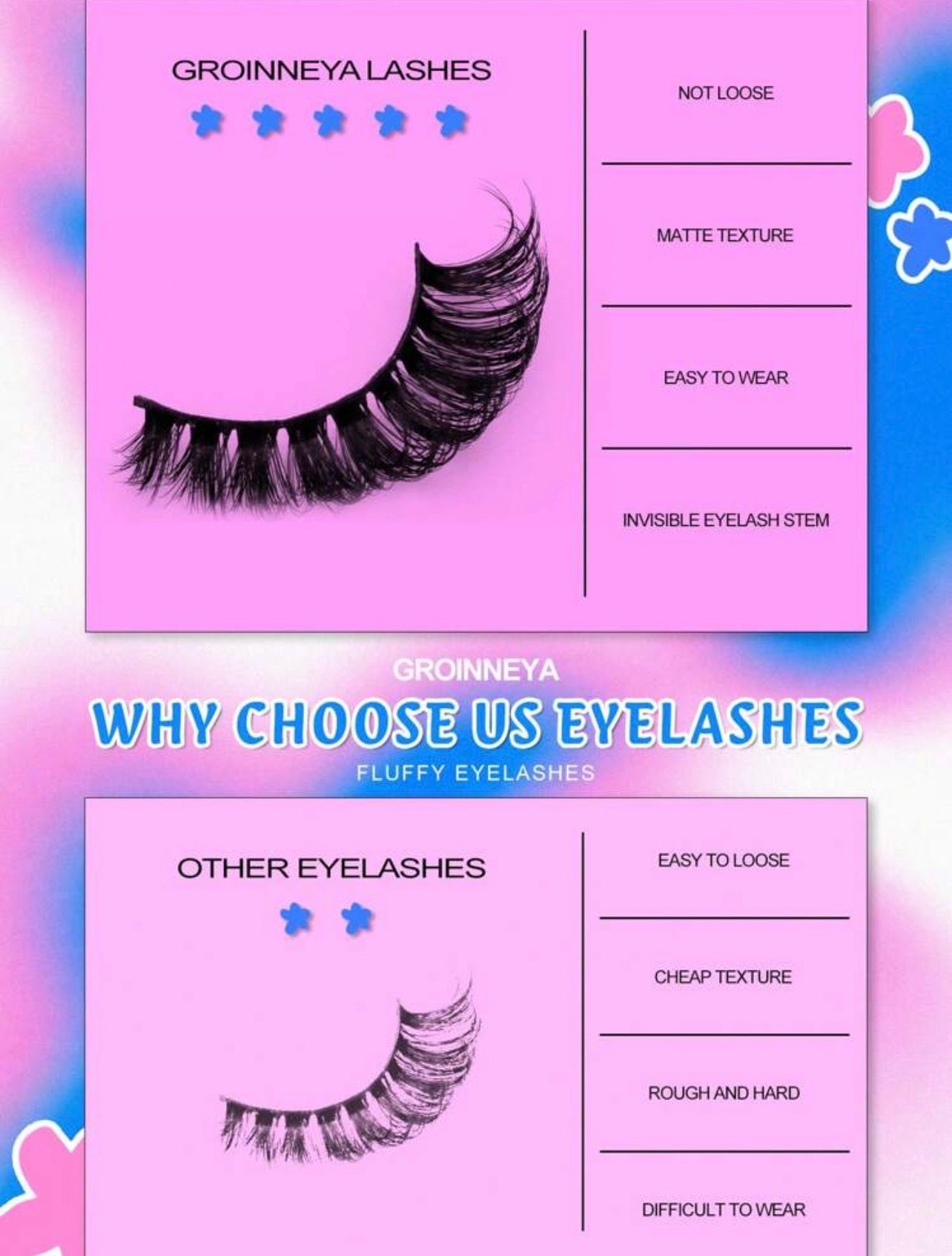 eyelashes 5 paires