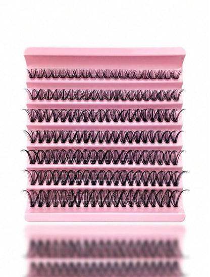 Eyelashes, 8-16mm Mixed Length, 7 Rows