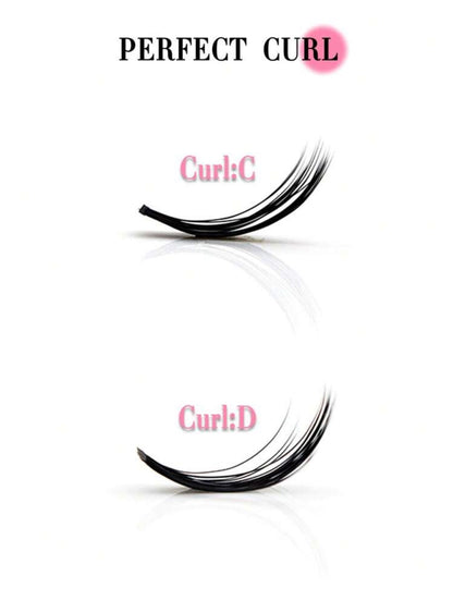 Eyelashes, 8-16mm Mixed Length, 7 Rows