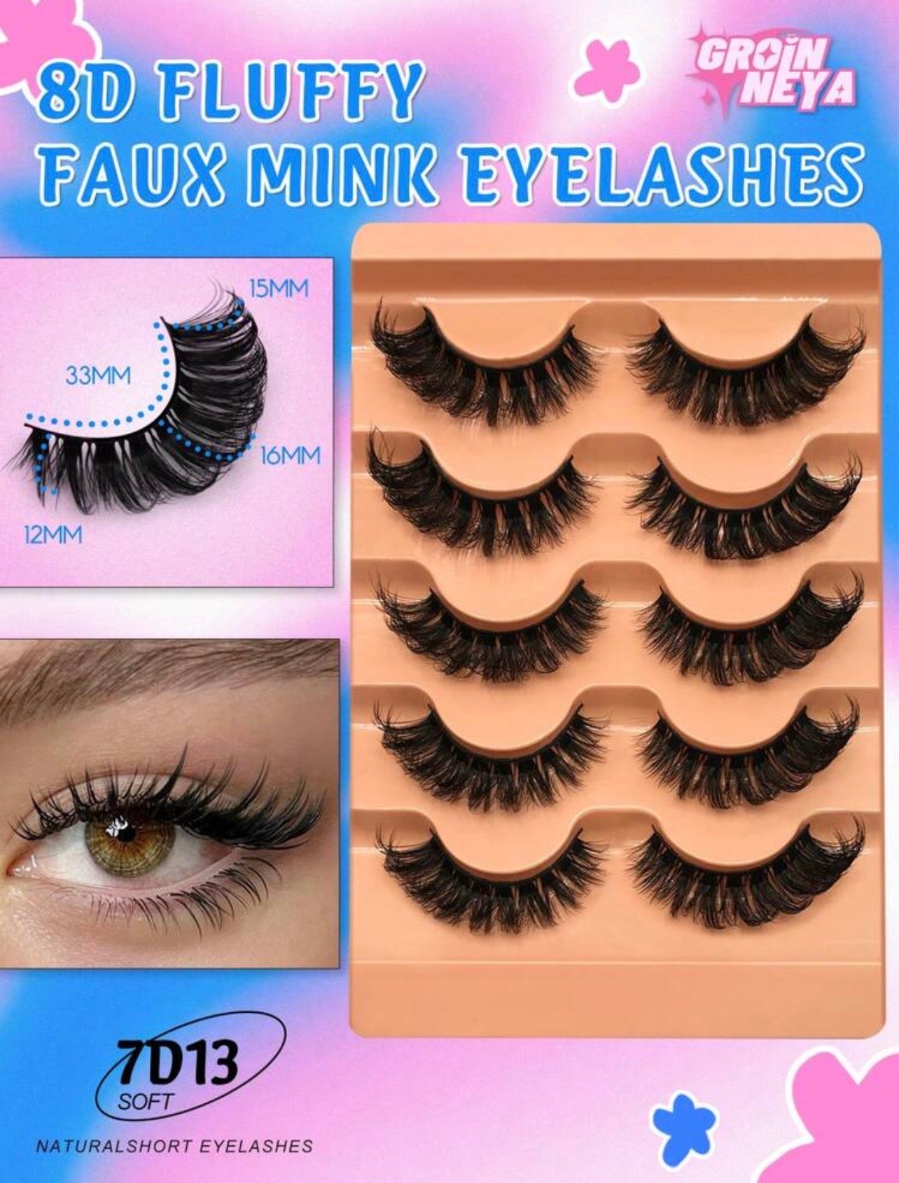 eyelashes 5 paires