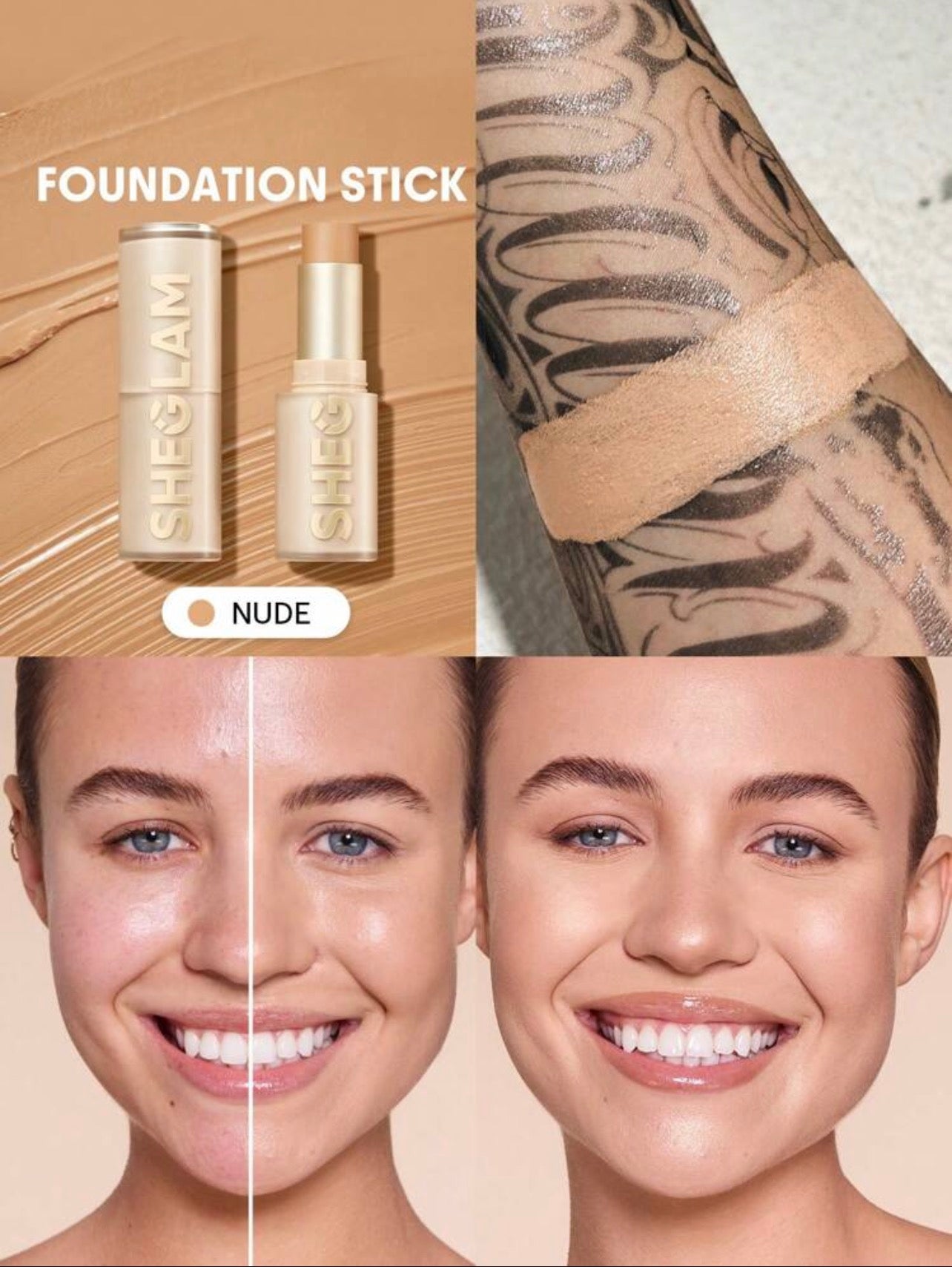 SHEGLAM Fond De Teint En Stick Haute Couvrance Skin Magnet