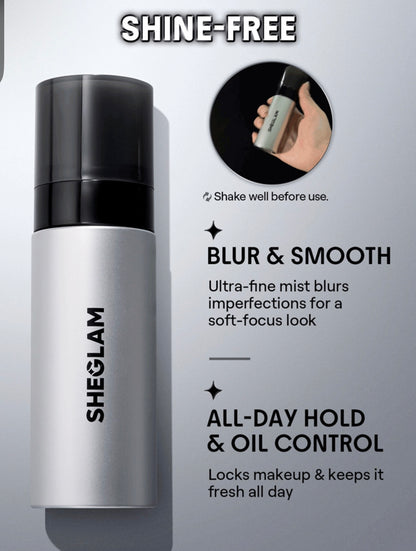 SHEGLAM Camera On Blurring Waterproof Setting Spray Brand Beauty Cosmetic Makeup For Women And Girls