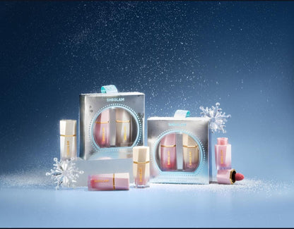 SHEGLAM festive glow gift set rose ritual & glass heart