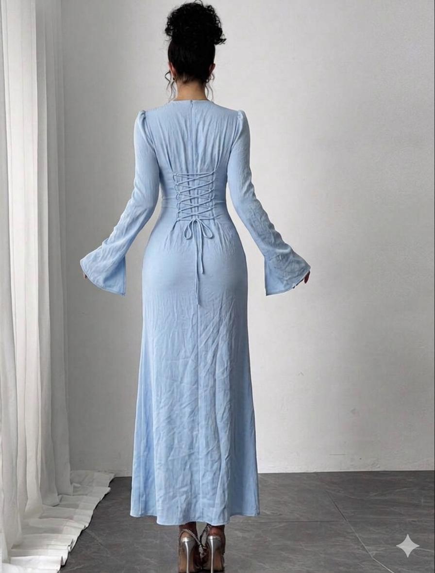 Firerie Robe longue plissée élégante pour femmes