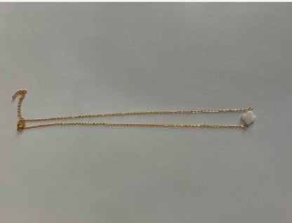 1 pièce Collier mode en acier inoxydable avec pendentif fleur coquillage pour femmes