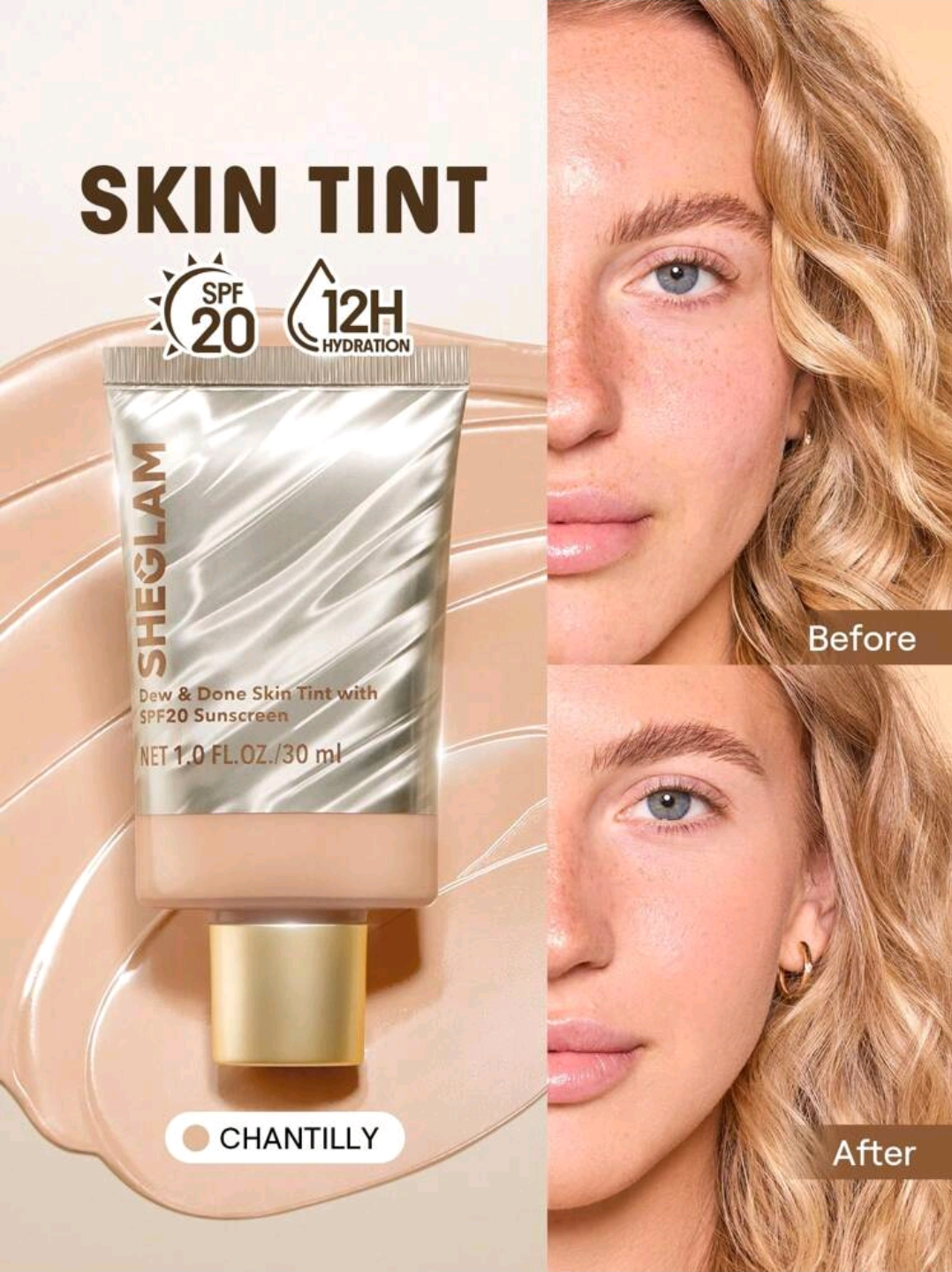 SHEGLAM Dew & Done Teint Teinté Spf20