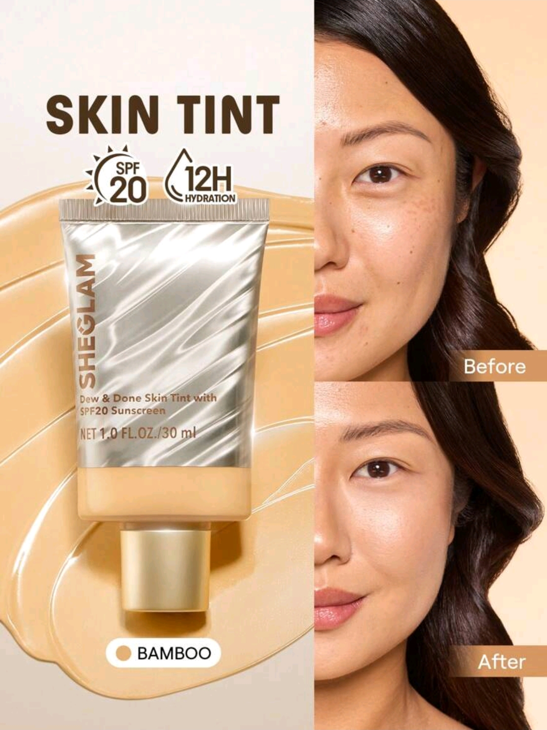 SHEGLAM Dew & Done Teint Teinté Spf20